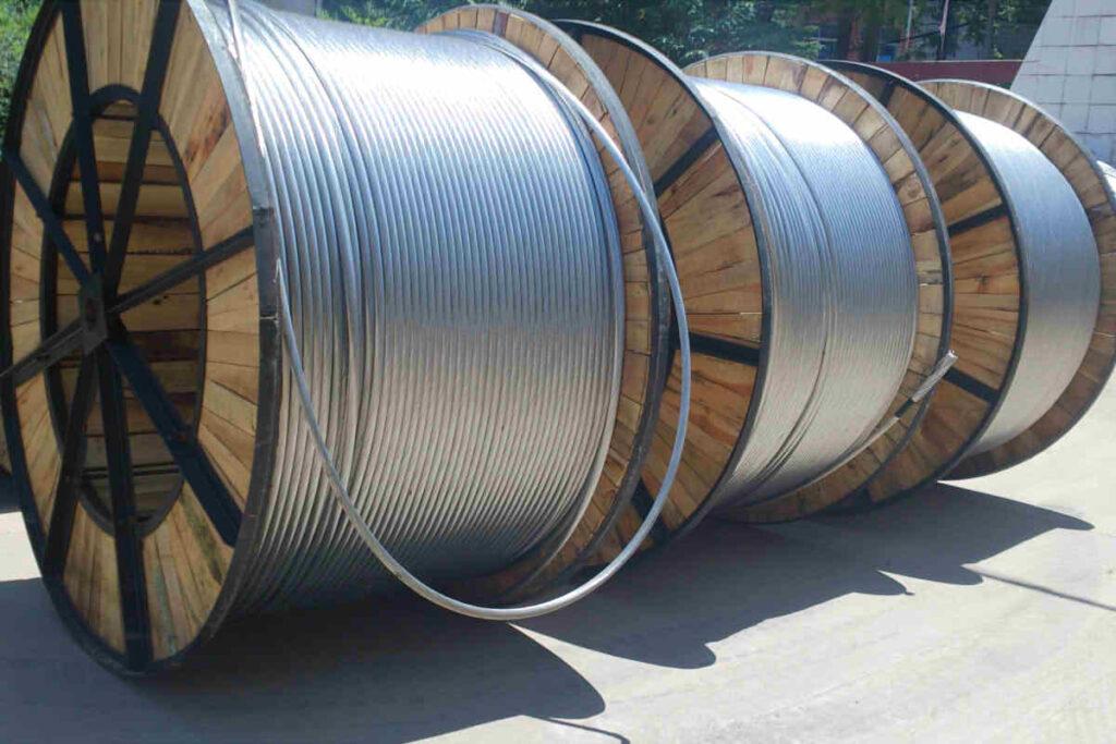 Rollos de cables de aluminio