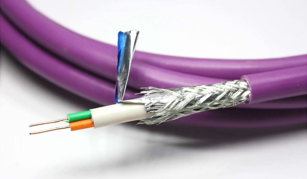 Cable apantallado de dos hilos