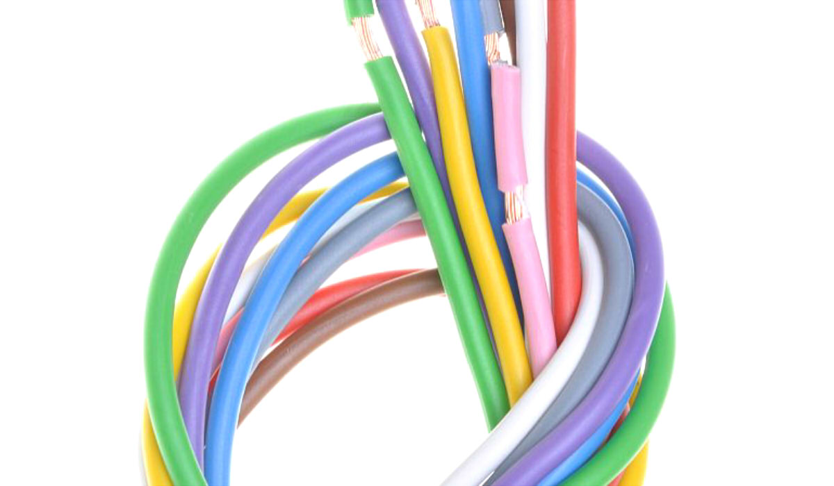 Cables aislados de colores