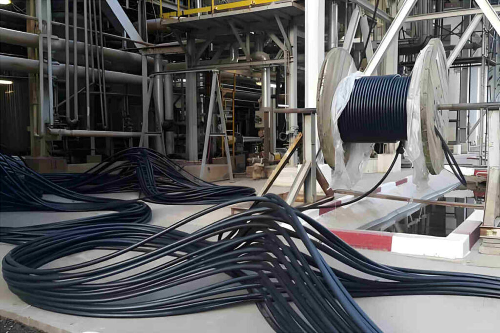 Cables en obras